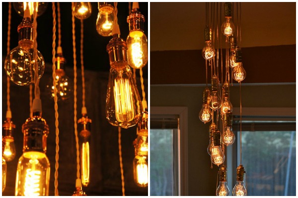 Vintage industrial lamps