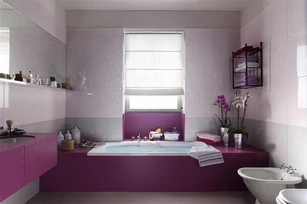 Rich Purple Bathroom Designs Ideas Home Garden Architecture Furniture Interiors Design