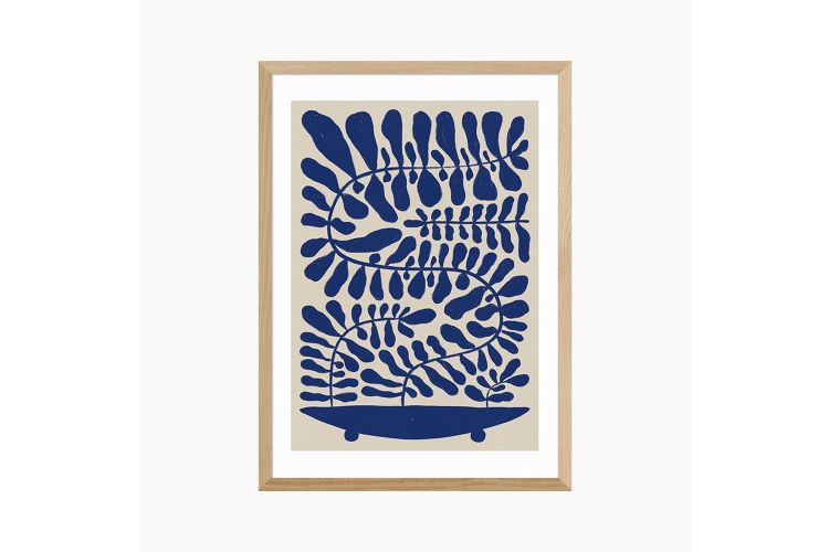 cult-furniture-navy-leaved-plant-on-taupe-a3-graphic-print-oak-frame-45-7897665